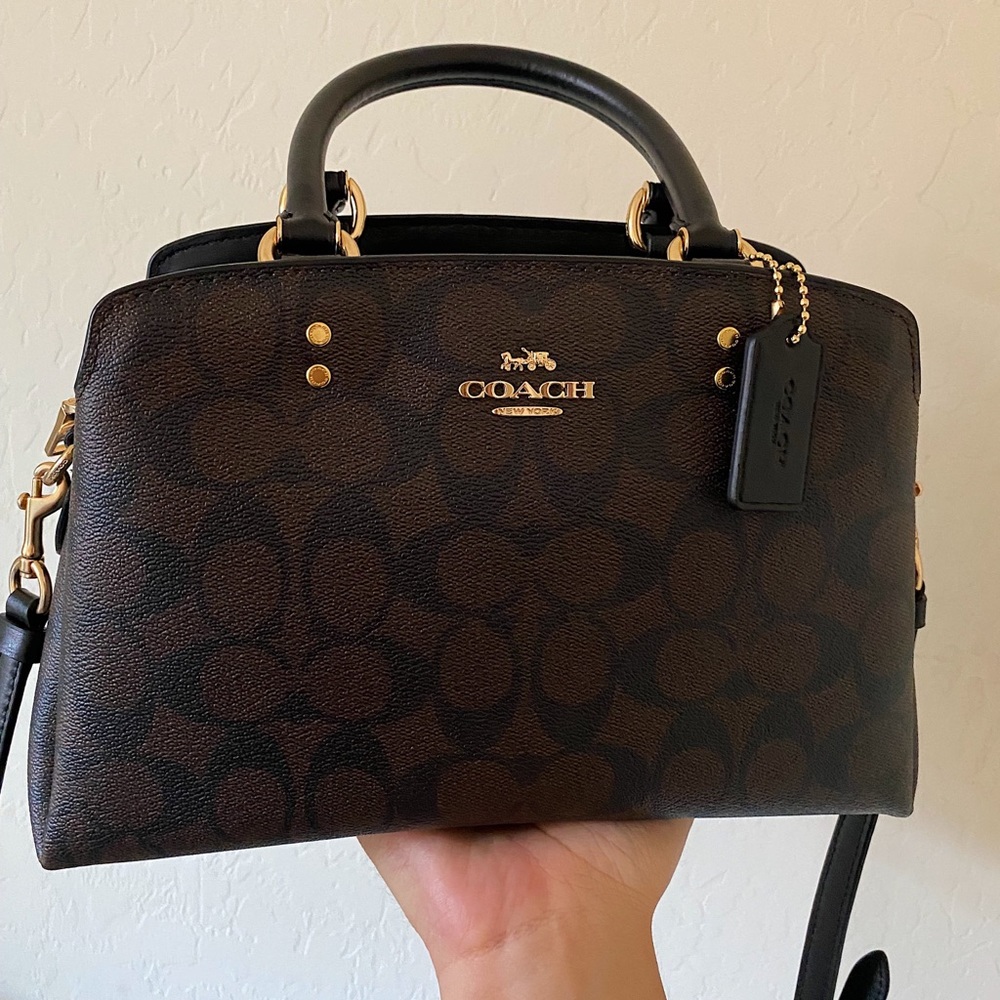 Coach Mini Lillie Carryall In Signature Canvas